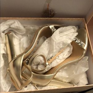 Gold diamond Heels